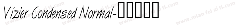 Vizier Condensed Normal字体转换